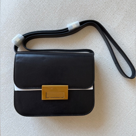 SOLD OUT NWT Loeffler Randall Desi Black Leather Crossbody - Picture 3 of 8